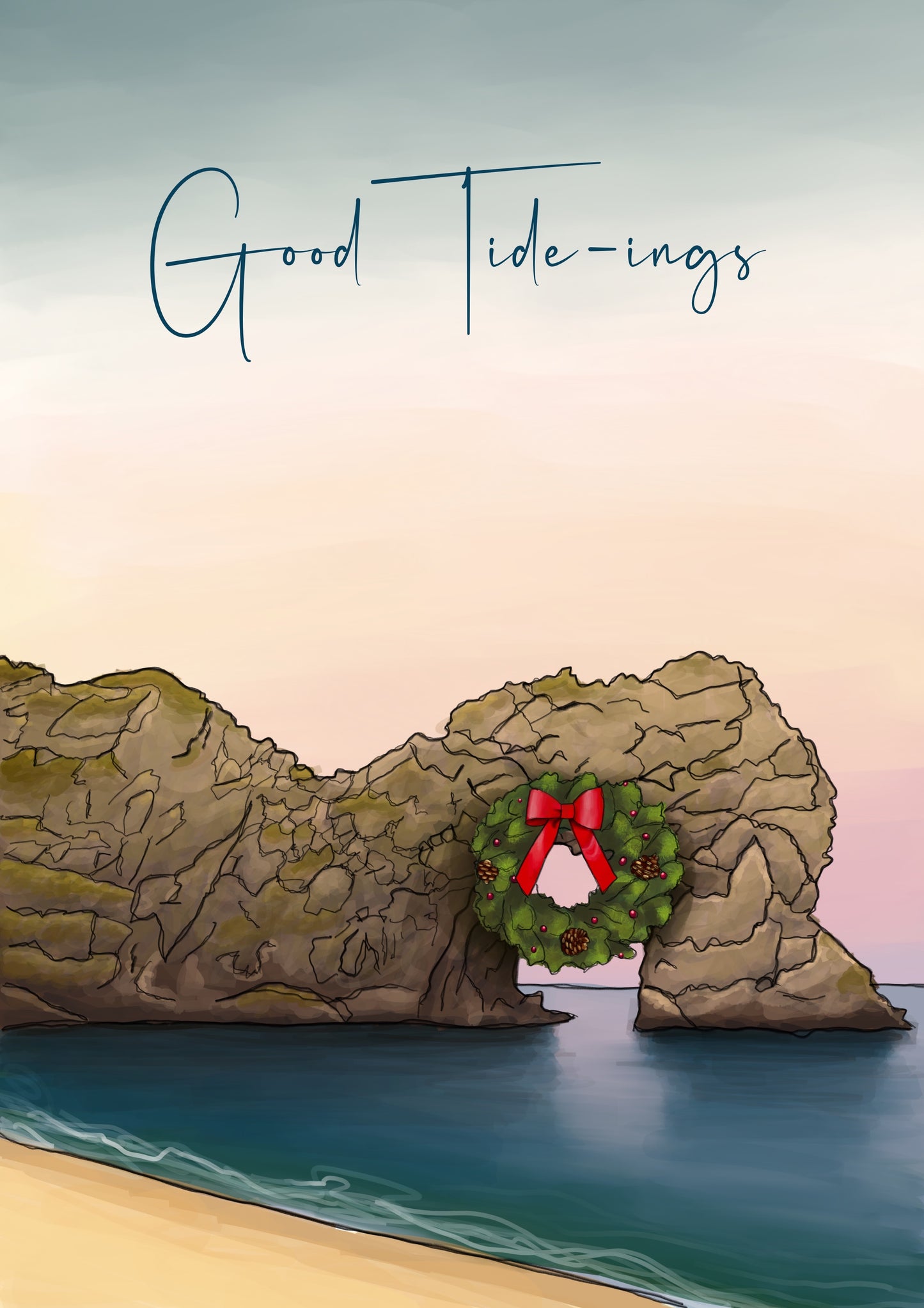 Durdle Door Christmas Card