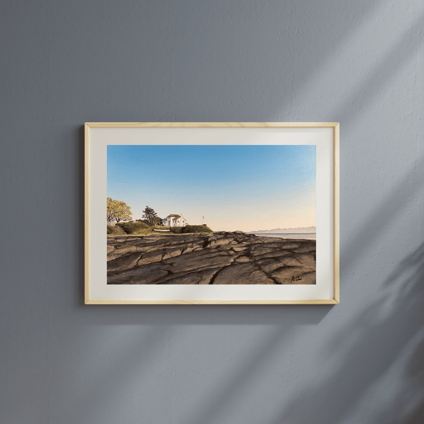 House on the Rocks, Ross Bay, Victoria - Limited Edition A4 Art Print