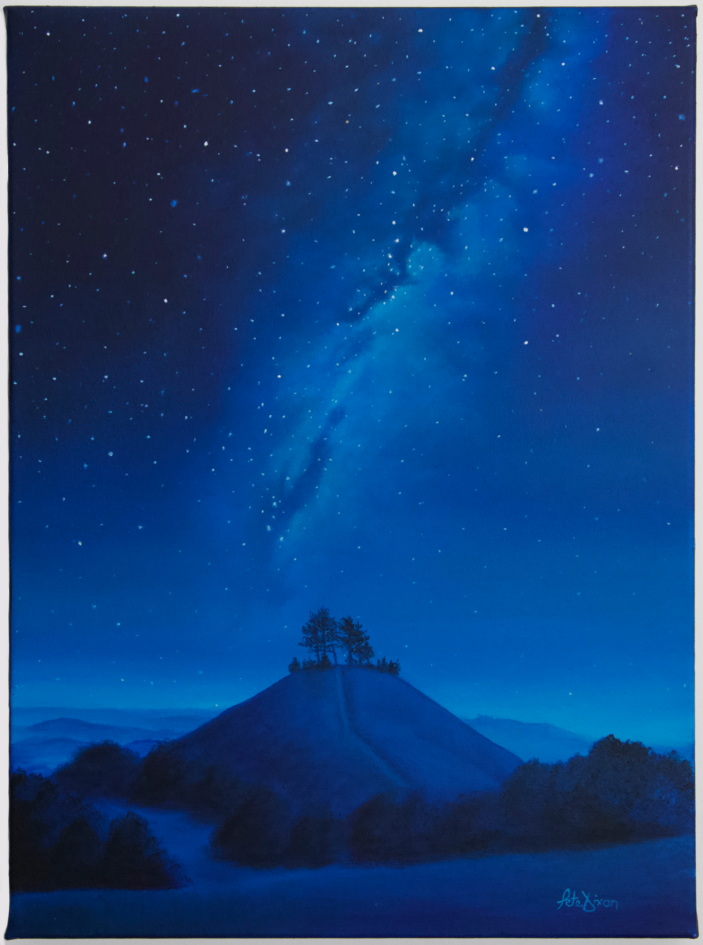 Colmers Hill and the Milky Way - Original oil painting