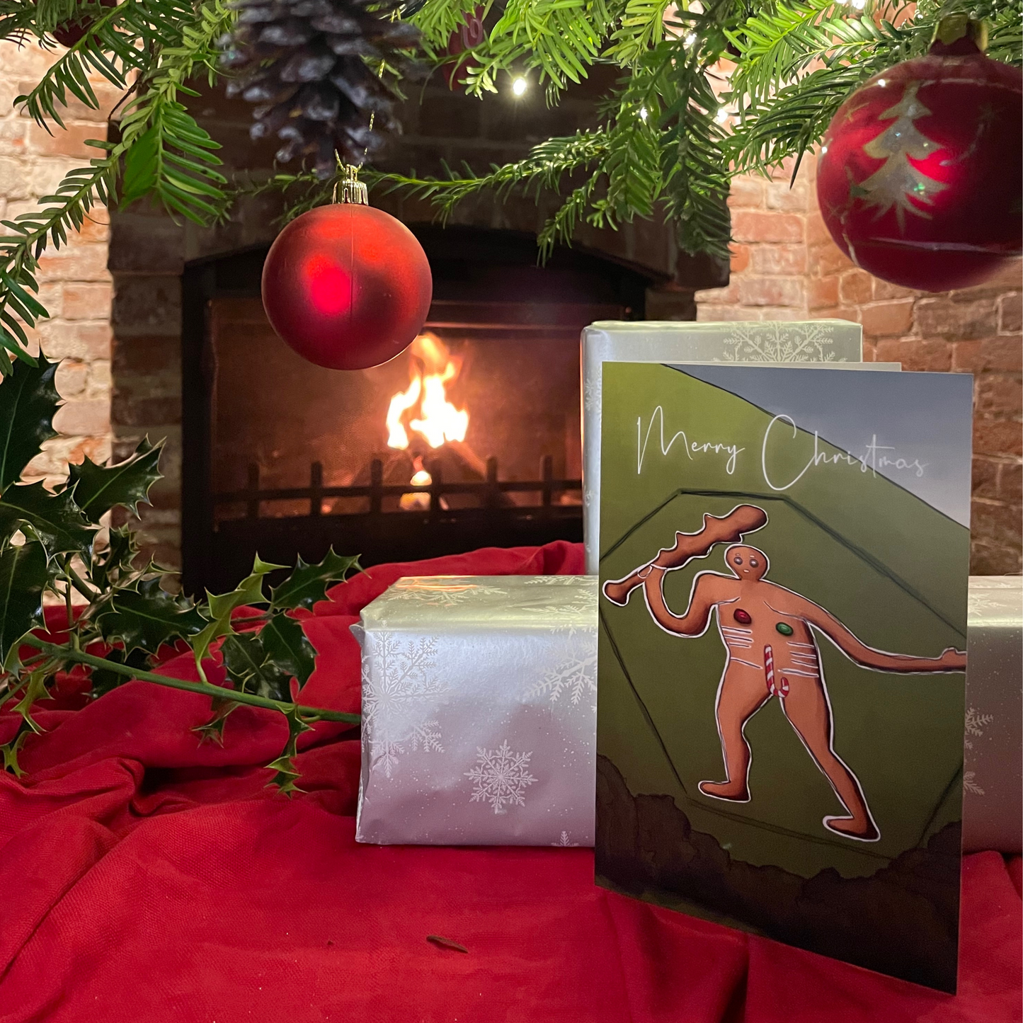 Cern Abbas Giant Christmas Card