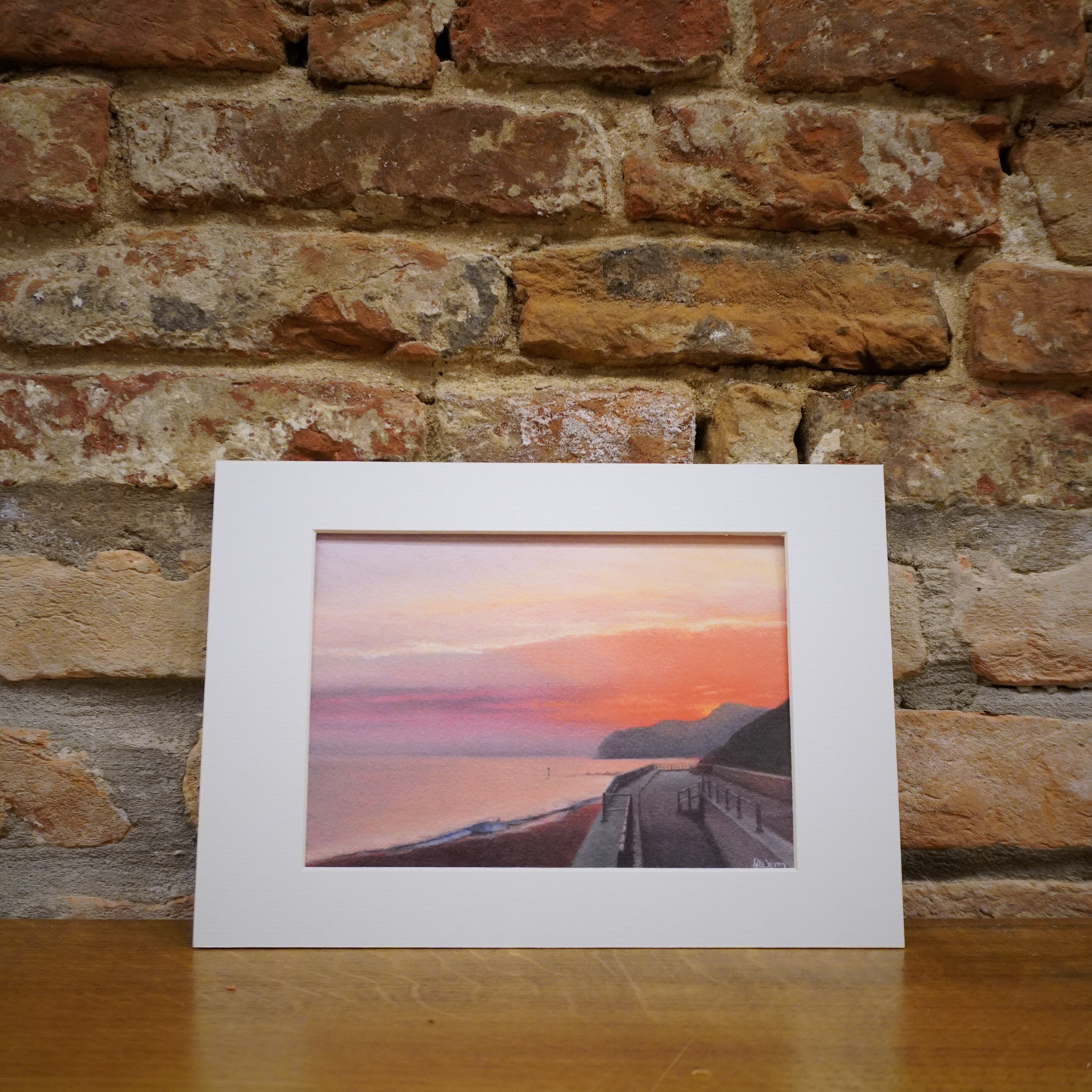 Lyme Bay Sunrise - A5 Art Print