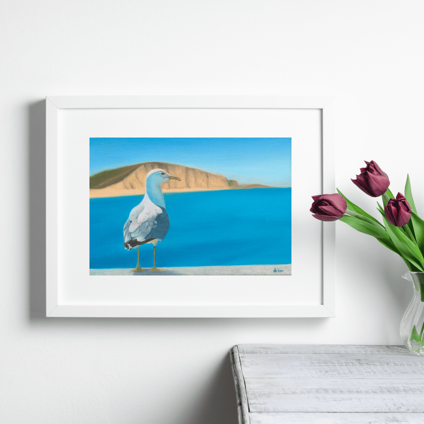 Simon the Seagull - A5 Art Print