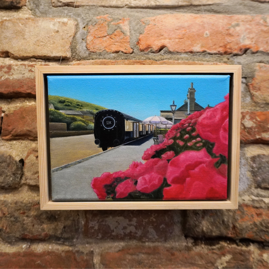 Original Painting - Station Kitchen In Bloom