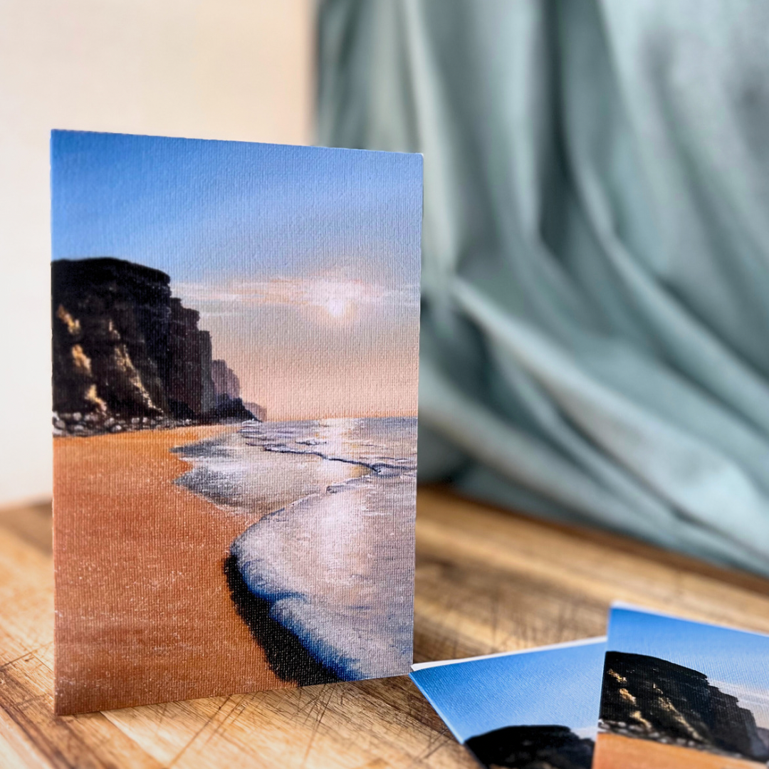 West Bay Cliffs Greeting Cards