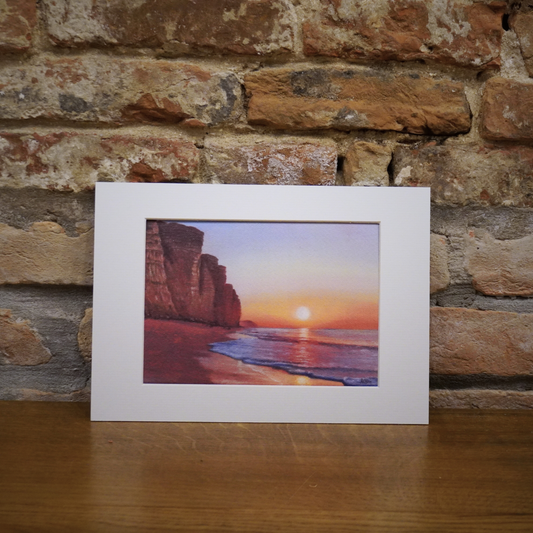 West Bay Sunrise - A5 Art Print