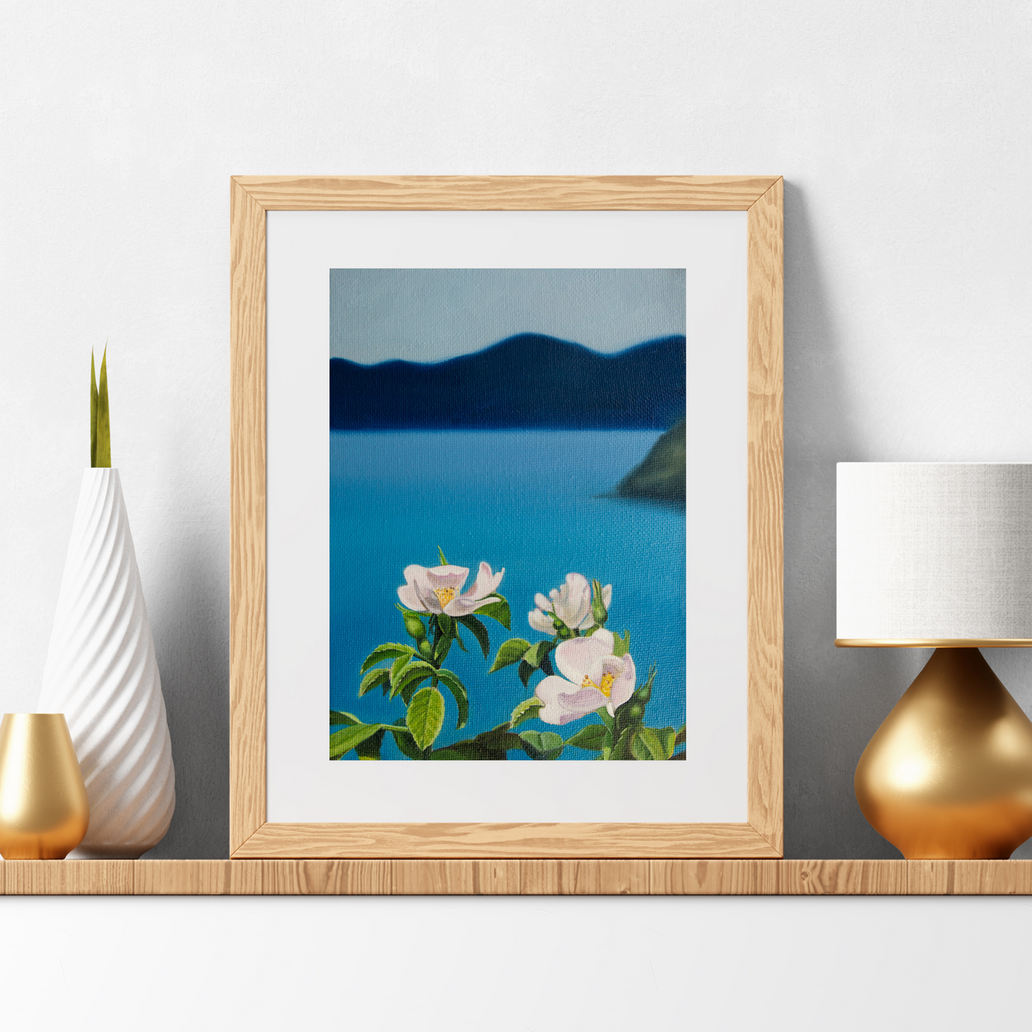 Cinque Terre Wild Roses - A5 Art Print