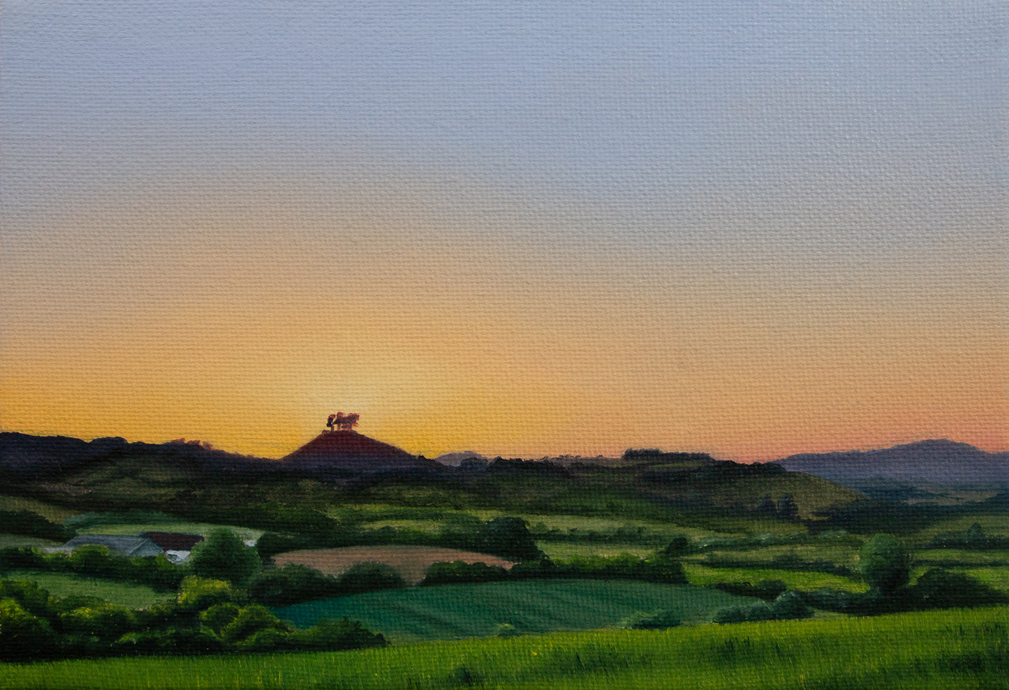 Colmer's Hill Sunset - A5 Art Print