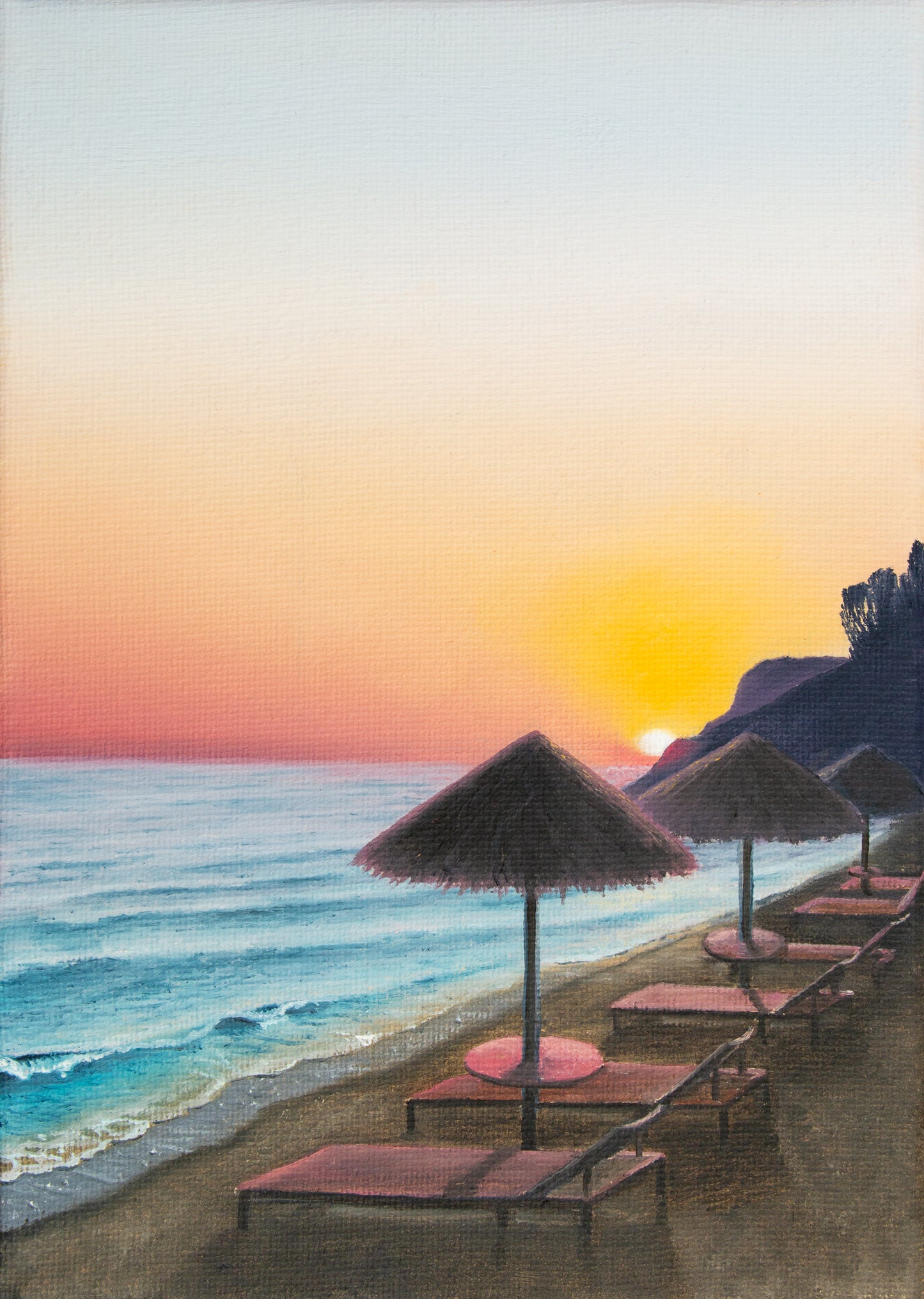 Cyprus Sunset - A5 Art Print