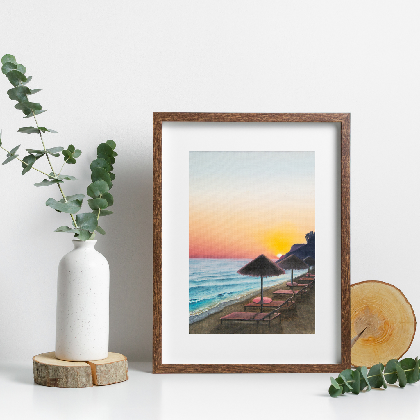 Cyprus Sunset - A5 Art Print