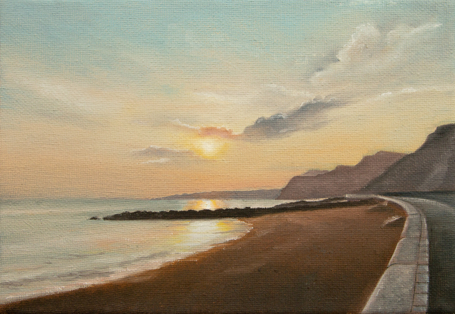 Original Painting: Looking Across Lyme Bay