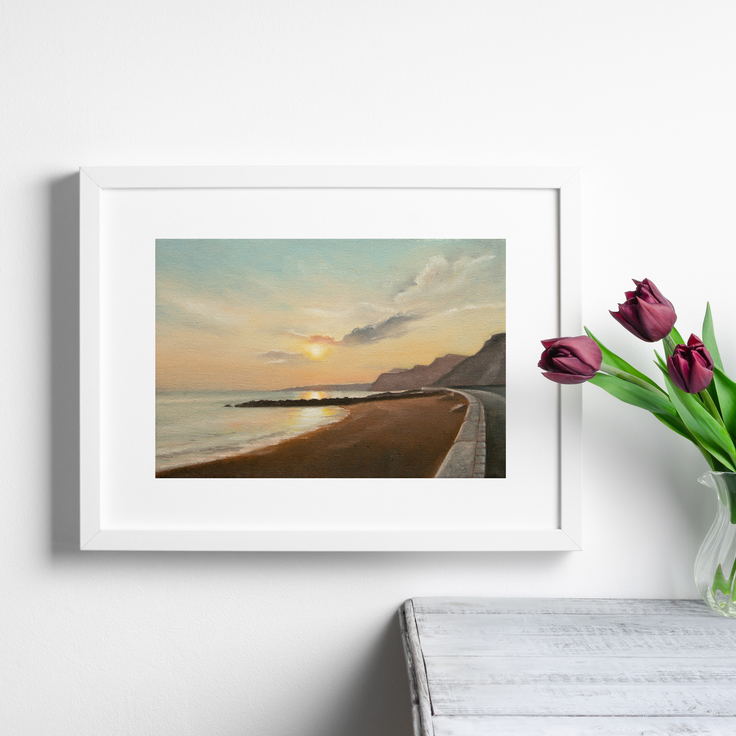 Looking Across Lyme Bay - A5 Art Print