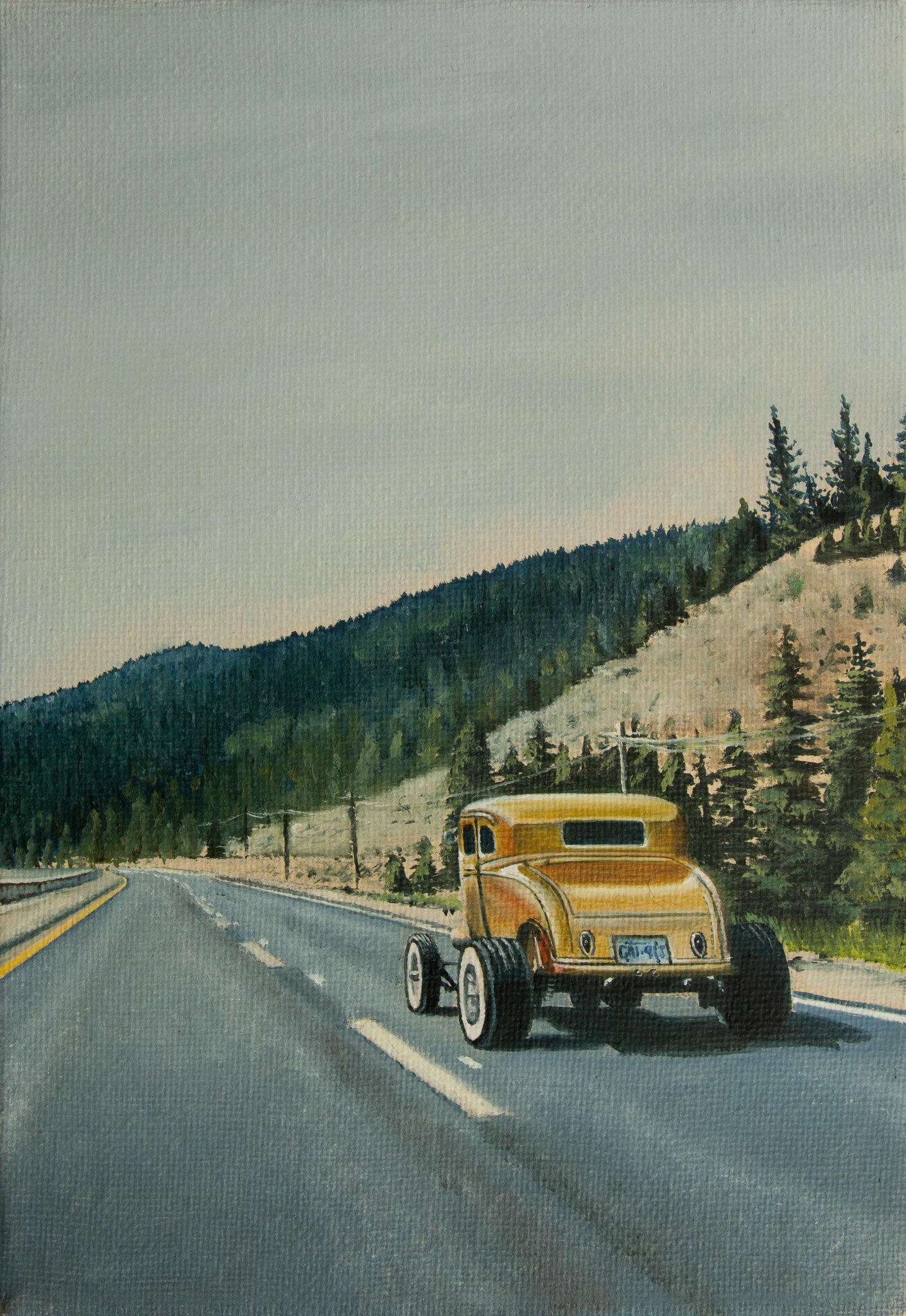 Hot Rod Road Trip - A5 Art Print