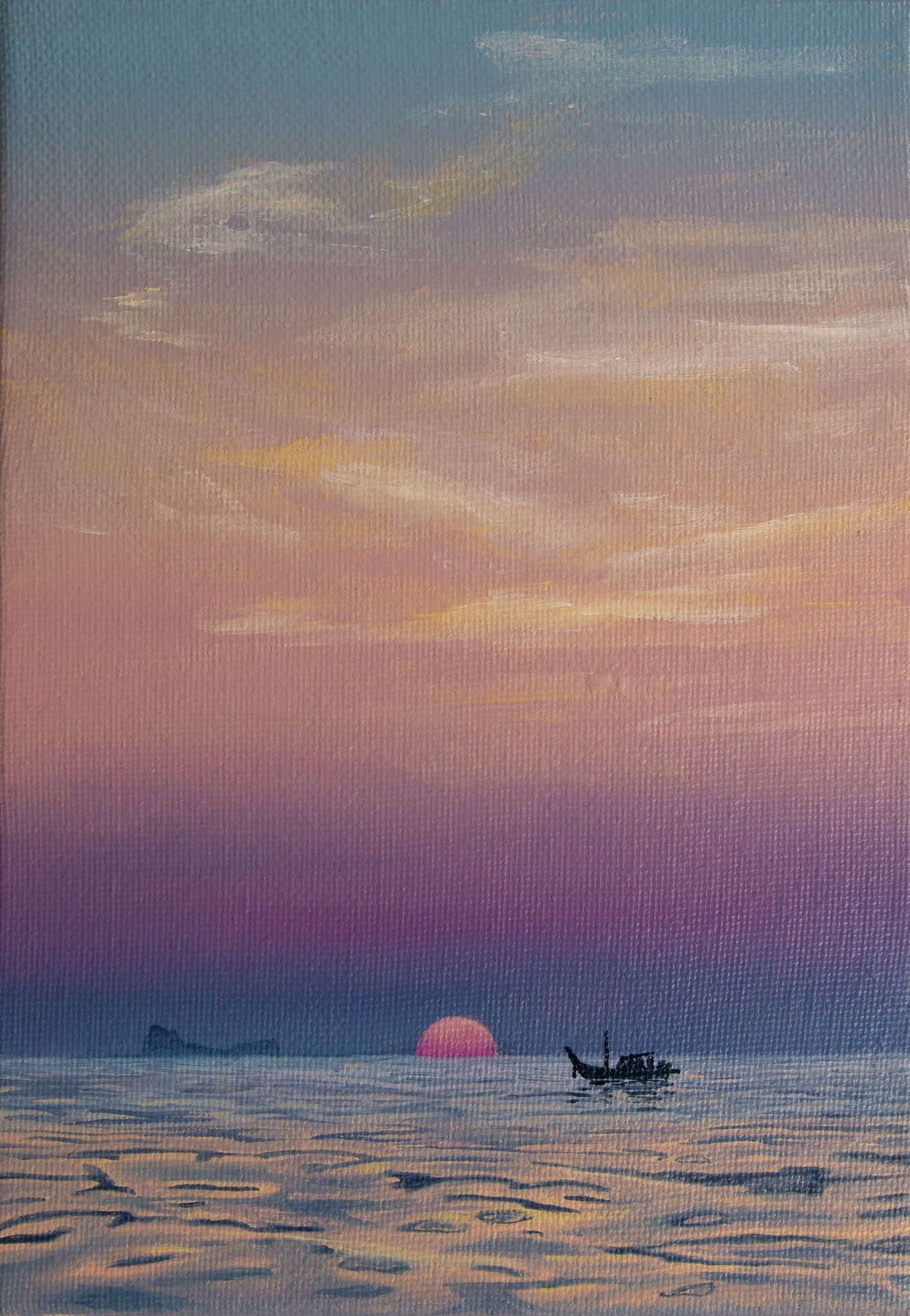 Thai Sunset - A5 Art Print