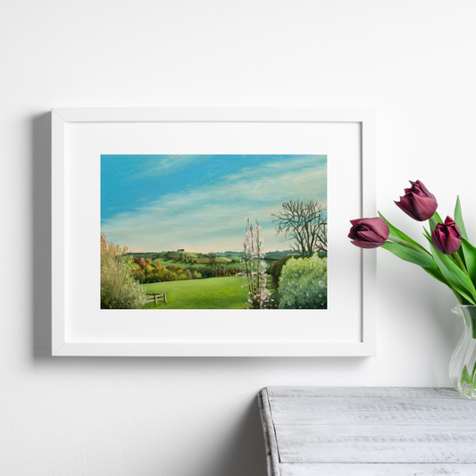 View from Slape Hill - A5 Art Print