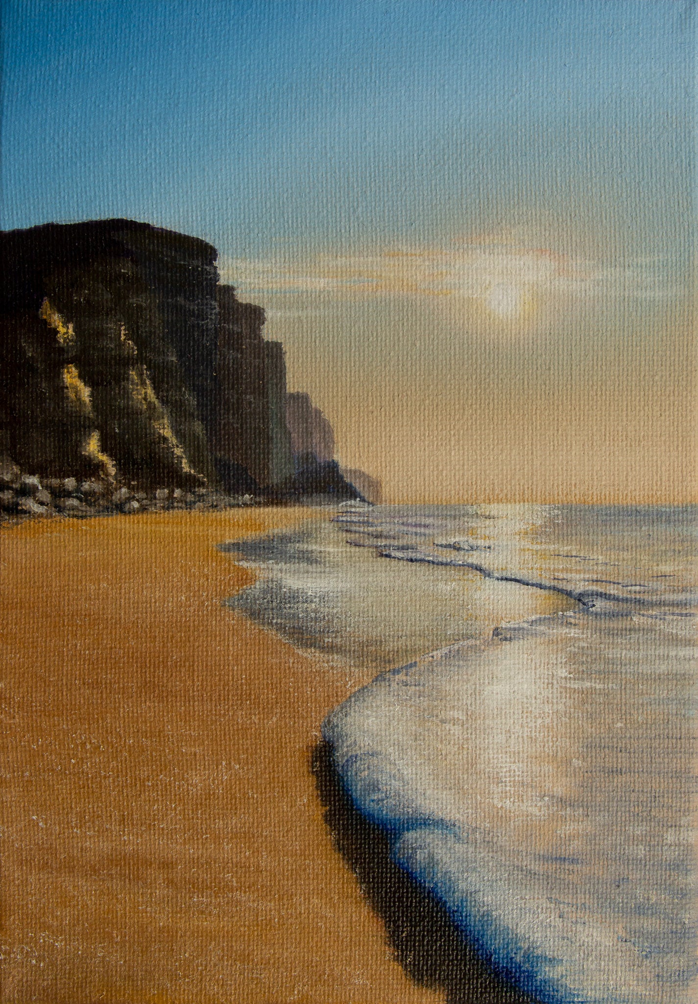 West Bay Cliffs - A5 Art Print